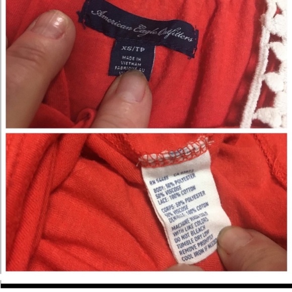Free! American Eagle top with split sleeve - Picture 7 of 12
